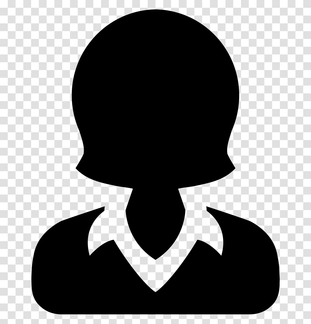 Female Worker Icon Free Download, Silhouette, Stencil, Person Transparent Png