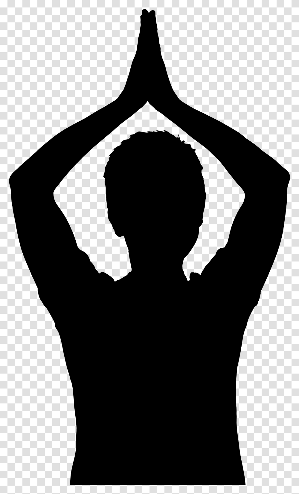 Female Yoga Pose Silhouette 2 Clip Arts Tadasana Images Black, Gray, World Of Warcraft Transparent Png