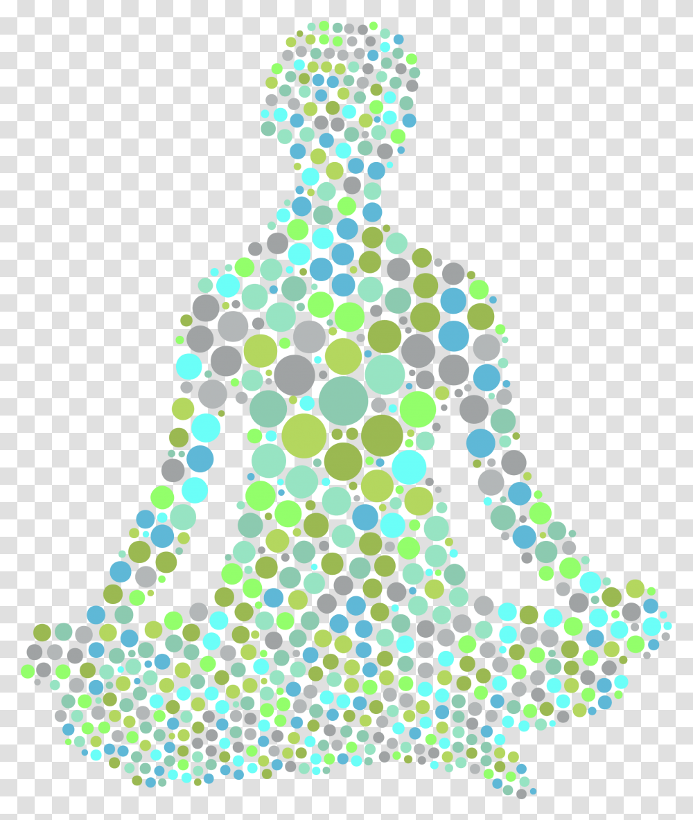 Female Yoga Pose Silhouette 7 Circles No Background Portable Network Graphics, Crystal, Dress Transparent Png
