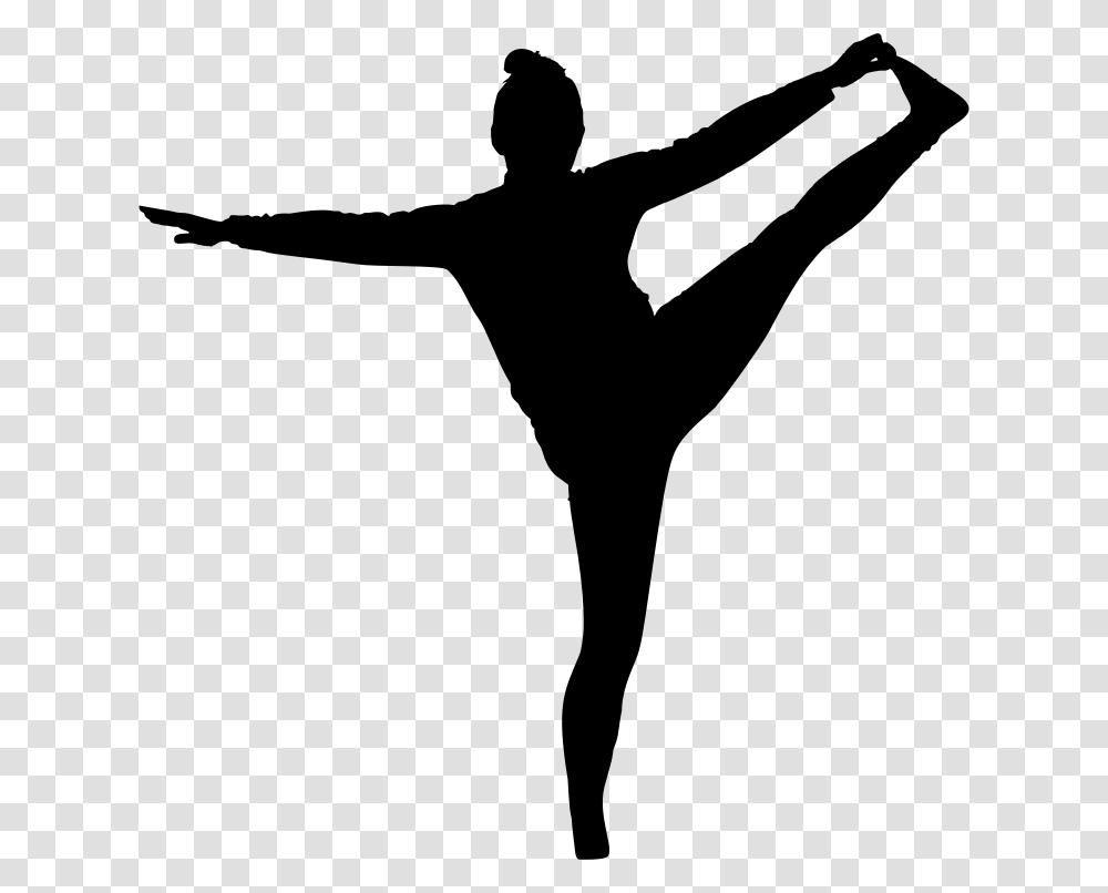 Female Yoga Pose Silhouette Silhouette Person Working Out, Gray, World Of Warcraft Transparent Png