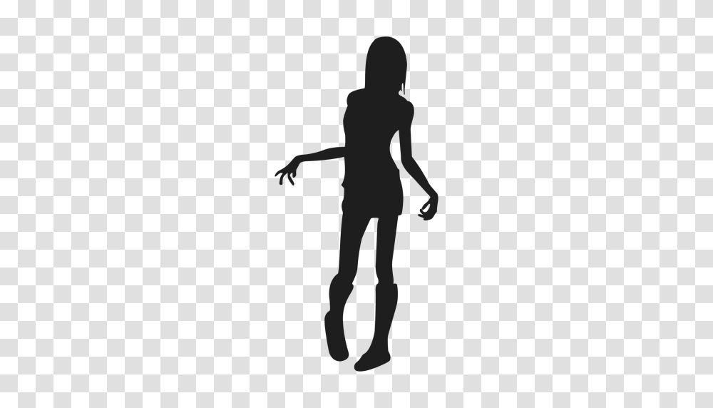 Female Zombie Silhouette, Person, Human, Gray, Ninja Transparent Png