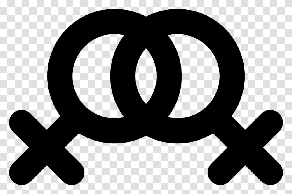 Females Symbols Couple, Logo, Trademark, Stencil, Arrow Transparent Png