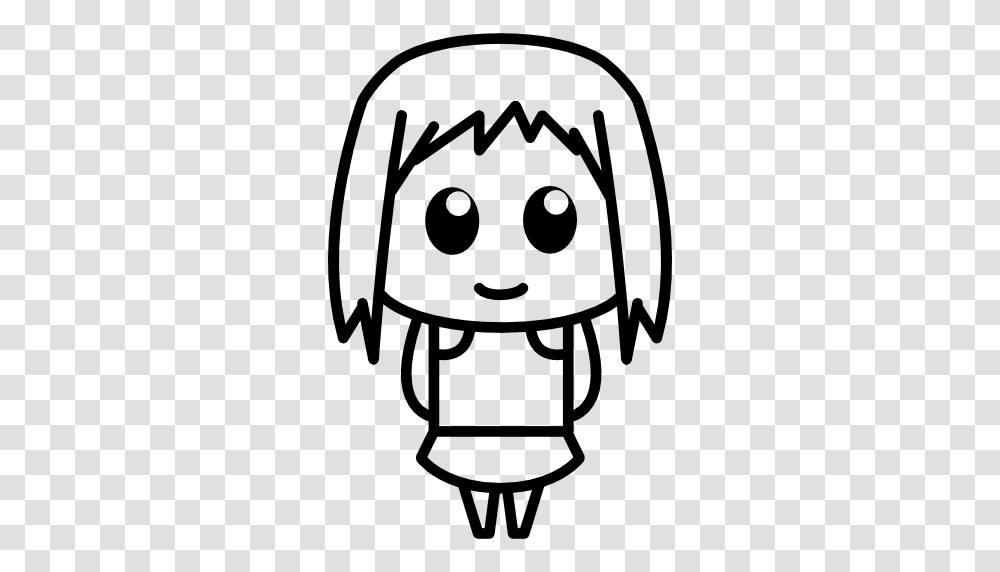 Femenine Anime Character Smiling Icon Free Of Anime Characters, Gray, World Of Warcraft Transparent Png