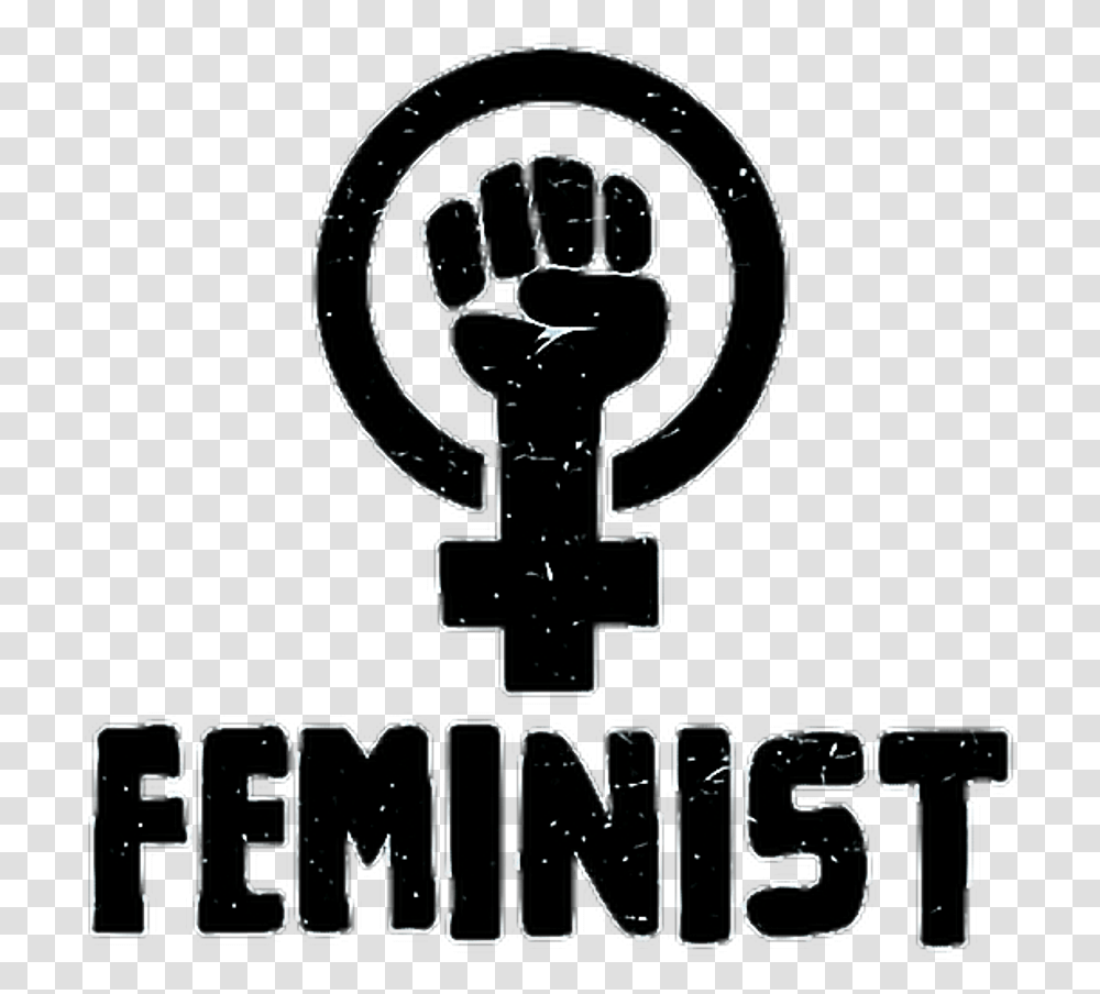 Feminismo Feminista Feminist Symbol Simbolo, Hand, Alphabet Transparent Png