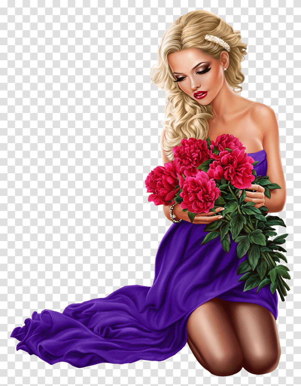 Femmes, Plant, Person, Flower, Dress Transparent Png