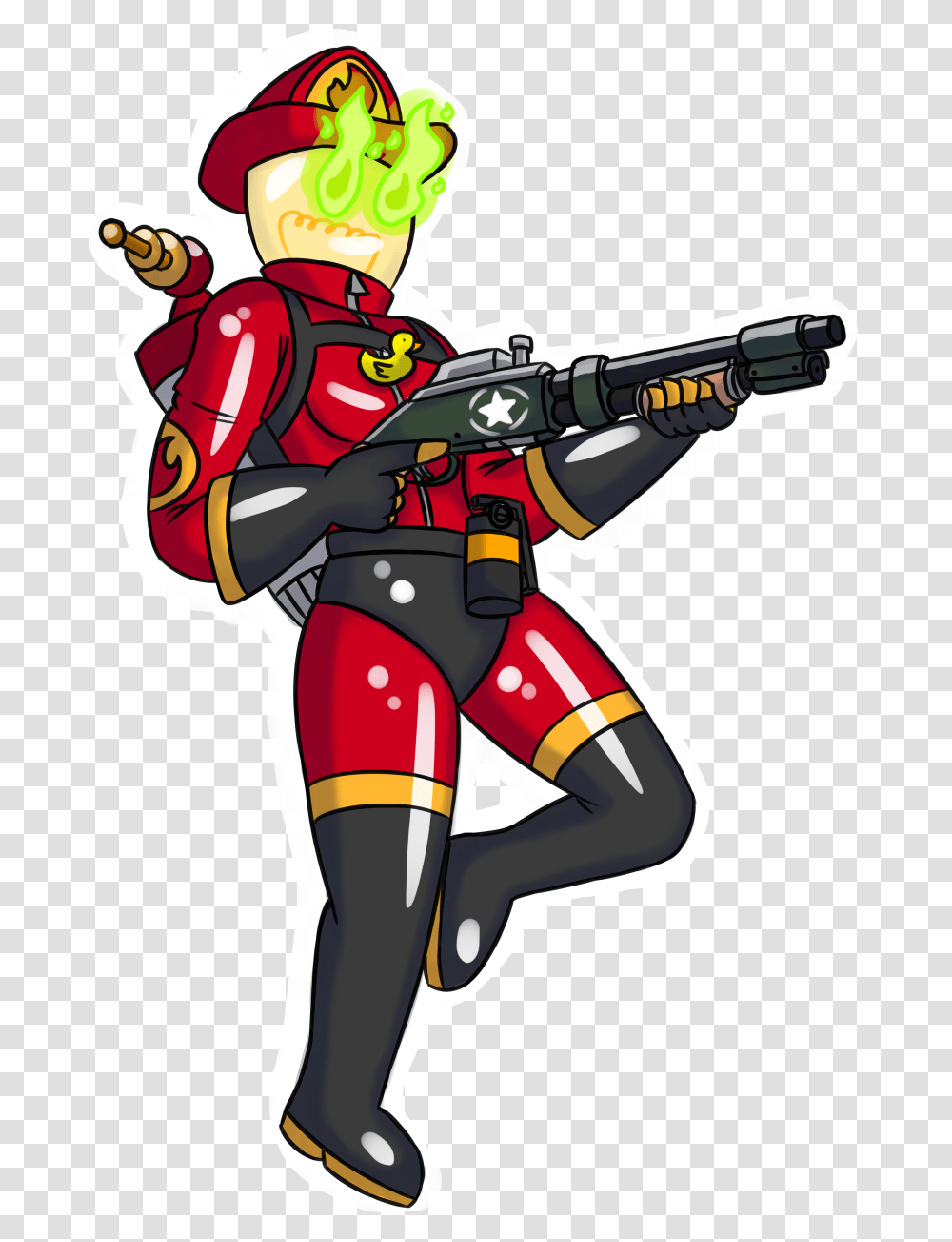 Fempyro Thing That I Draw, Costume, Paintball, Cosplay Transparent Png