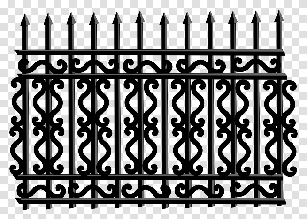 Fence Barricade Iron Protection Iron Fence Svg, Picket Transparent Png