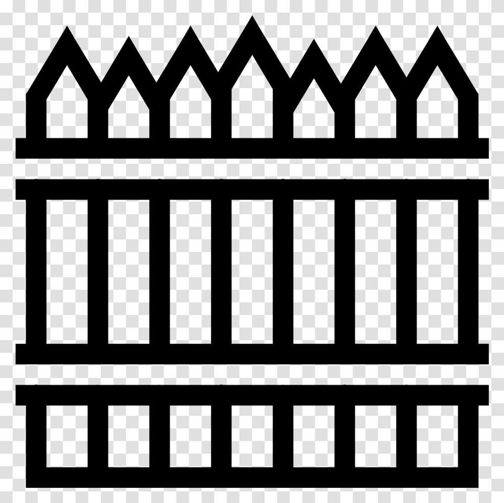 Fence Icon Free Black And White Compound Wall Design, Gray, World Of Warcraft Transparent Png