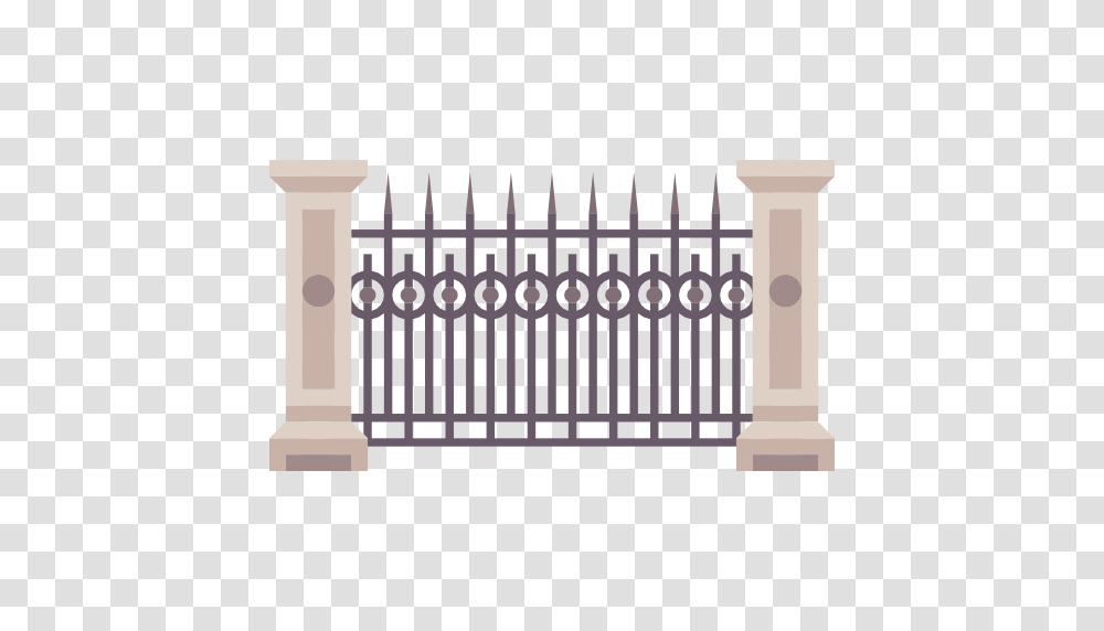 Fence Icon, Gate, Picket, Architecture, Building Transparent Png