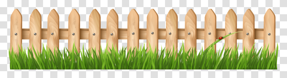 Fence With Grass Clipart Wooden Fence Vector Transparent Png