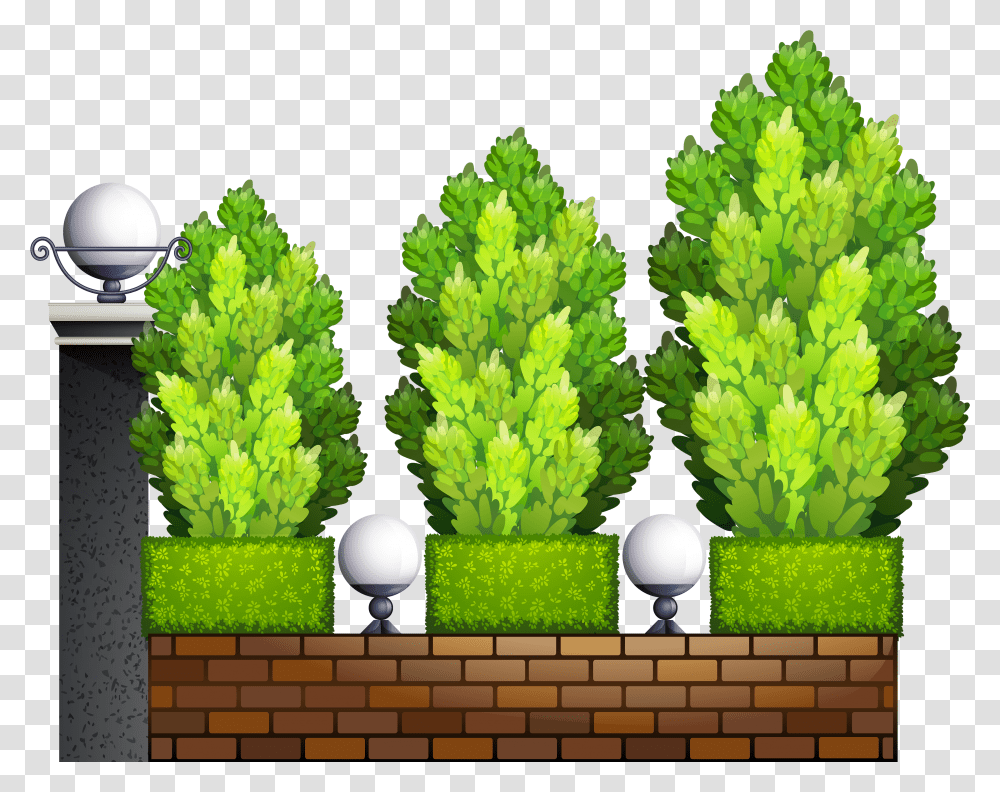 Fence With Plants Clipart Plants Clipart Transparent Png