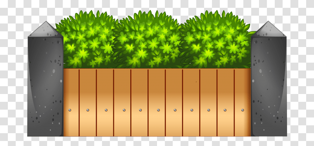 Fencing Clipart Wood Fence Clipart, Green, Gate, Leaf, Plant Transparent Png