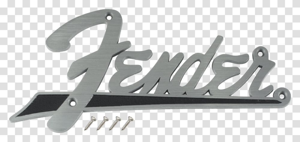 Fender Logo Clipart Logos Fender De Metal, Text, Label, Alphabet, Handwriting Transparent Png