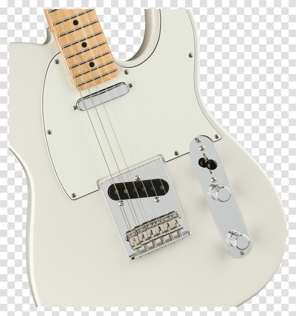 Fender Player Telecaster Maple Fingerboard Polar White White Telecaster Maple Neck Transparent Png