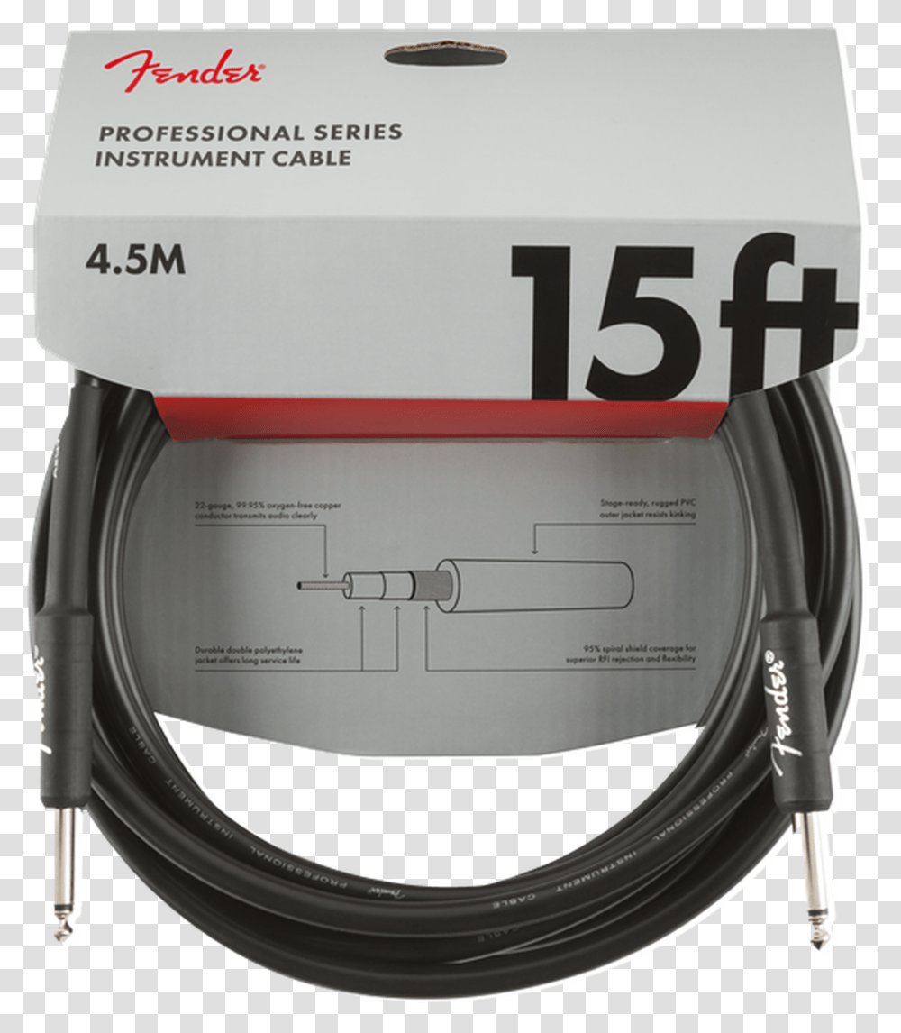 Fender Professional Series Instrument Cable Straightstraight, Wristwatch, Adapter, Box Transparent Png