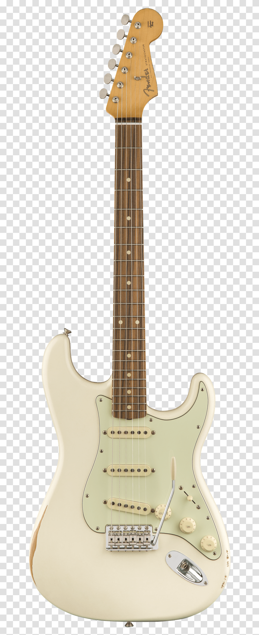 Fender Road Worn 60s Strat Oly White Front, Guitar, Leisure Activities, Musical Instrument, Bass Guitar Transparent Png