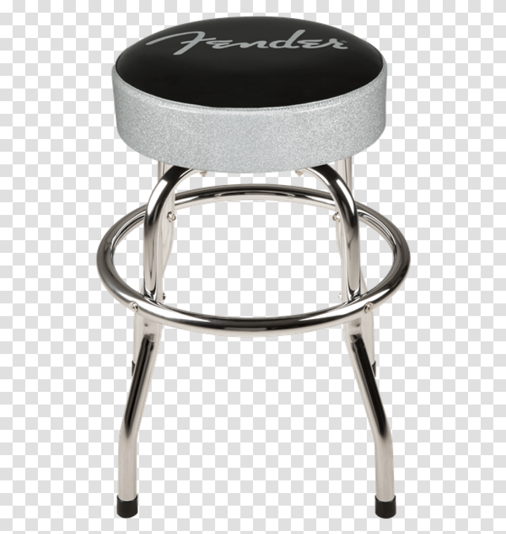 Fender Silver Sparkle Barstool, Furniture, Chair, Bar Stool, Cushion Transparent Png