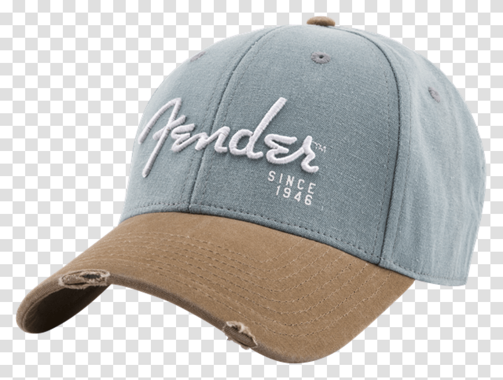 Fender Spaghetti Logo Washed Snapback Hat Grey & Brown Baseball Cap, Clothing, Apparel Transparent Png