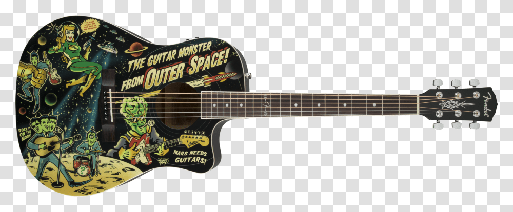 Fender Vince Ray Outer Space Bucket, Guitar, Leisure Activities, Musical Instrument, Bass Guitar Transparent Png