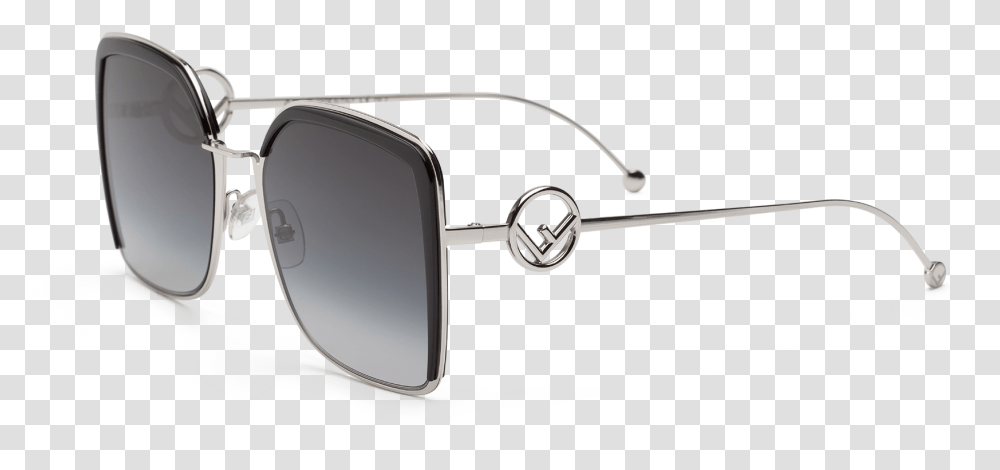 Fendi F Is Oversized Square Sunglasses Plastic, Accessories, Accessory, Goggles Transparent Png