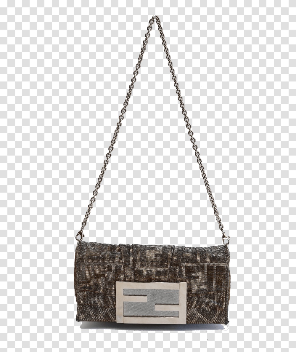 Fendi Gold Small Baguette Shoulder Bag, Accessories, Accessory, Handbag, Purse Transparent Png