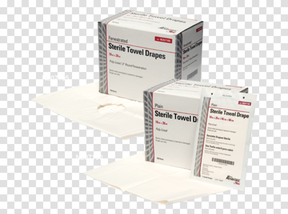 Fenestrated Towel Drape Sterile Towel Drape Non Fenestrated, Box, First Aid, Envelope Transparent Png