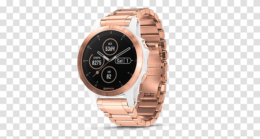 Fenix 5s Plus Garmin Fenix 5s Rose Gold, Wristwatch, Digital Watch Transparent Png