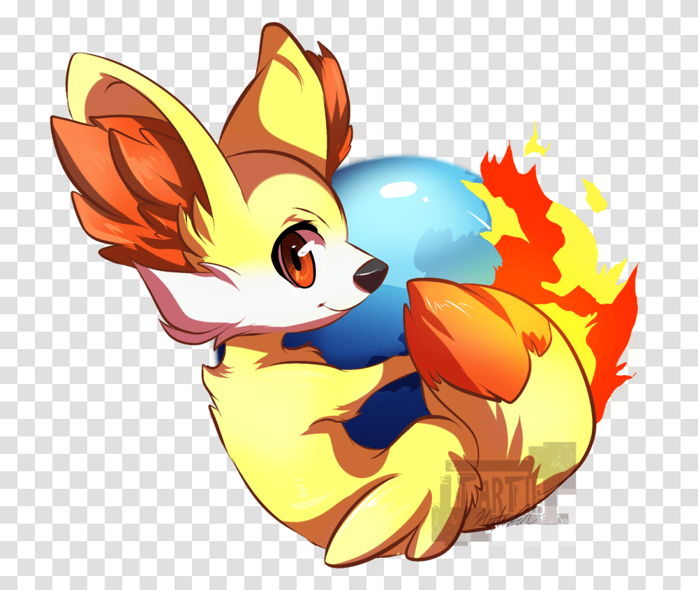 Fennekin Edition Firefox Pokemon, Animal, Graphics, Art, Sweets Transparent Png