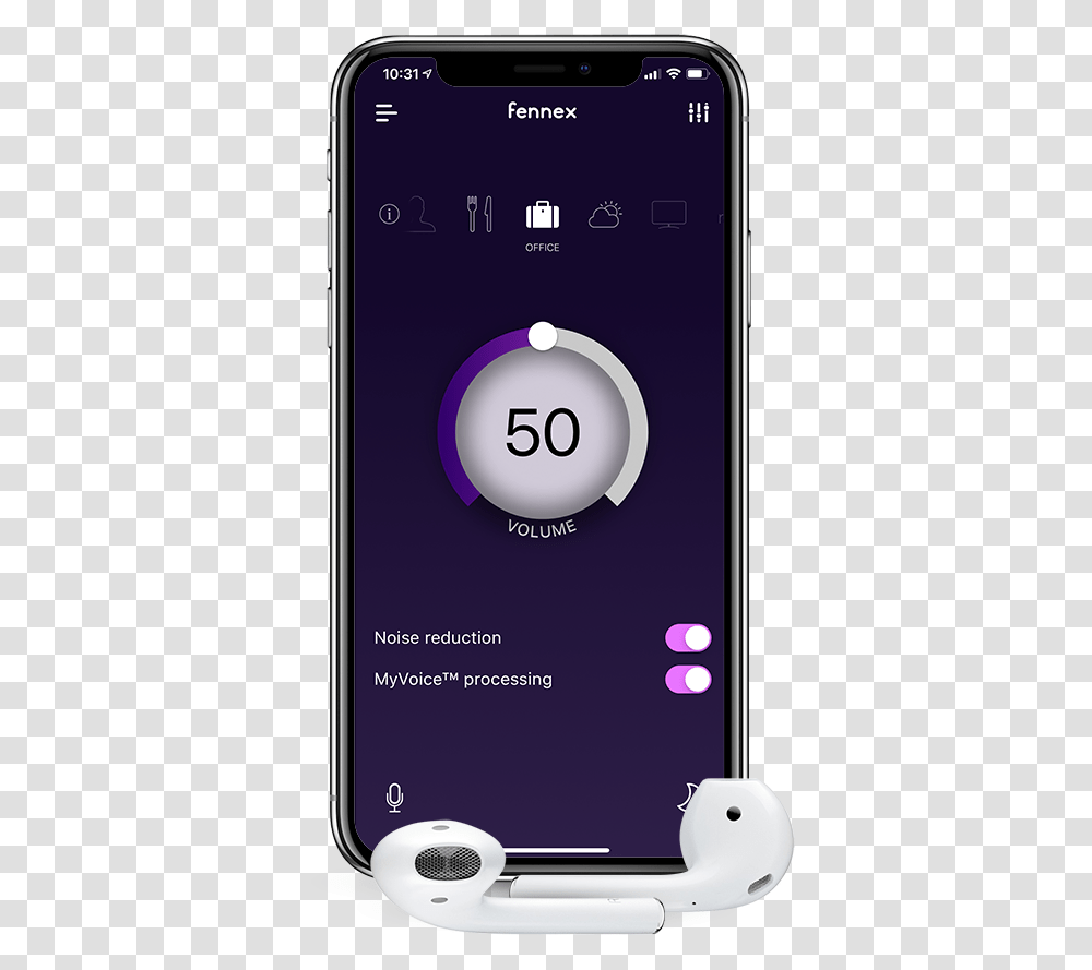 Fennex Iphone X Mockup With Airpods Iphone, Mobile Phone, Electronics, Cell Phone Transparent Png