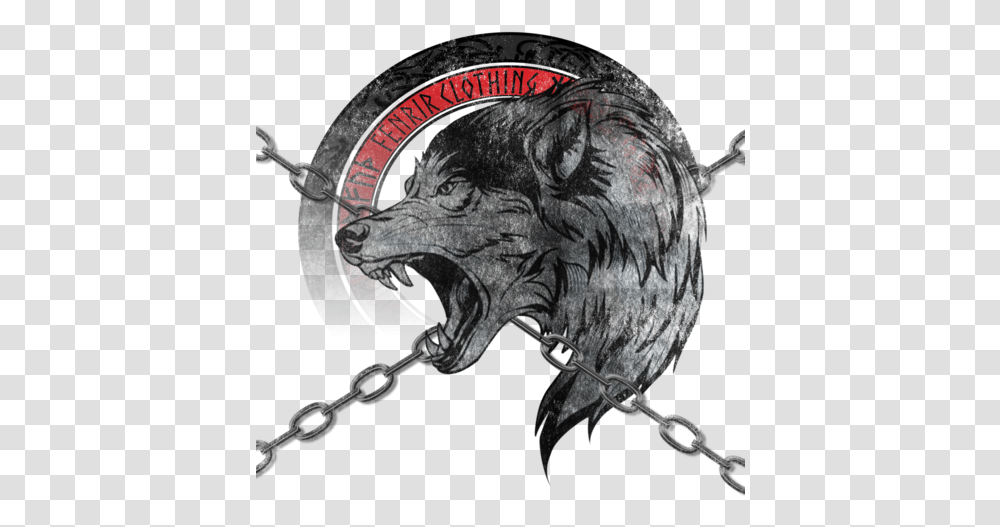 Fenrir Clothing Illustration, Skin, Chain, Symbol, Hook Transparent Png