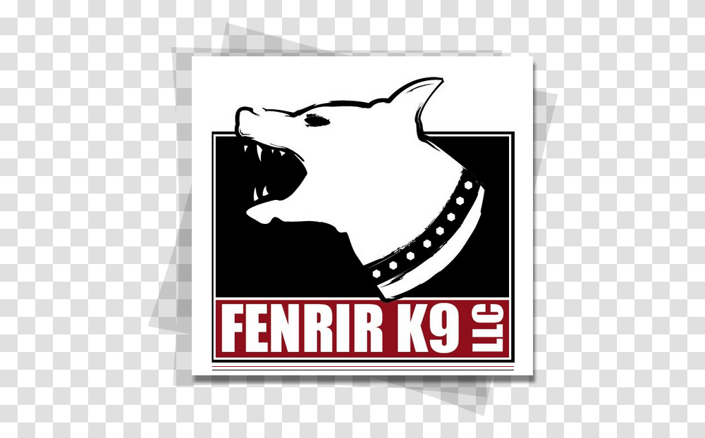 Fenrir K9 Logo By Thirsty Fish Graphic Design, Label, Sticker, Cow Transparent Png