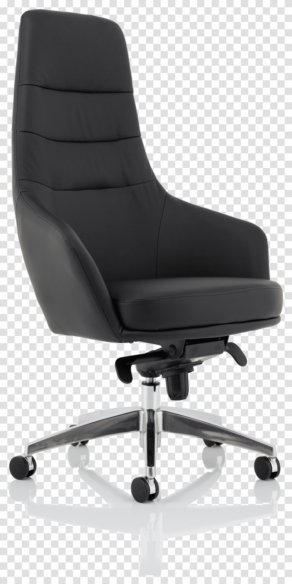 Fenton High Back Black Pu Leather, Chair, Furniture, Cushion, Armchair Transparent Png