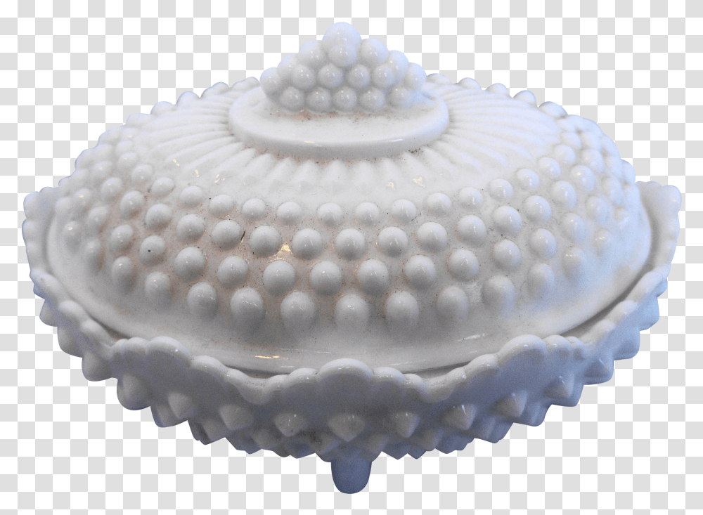 Fenton White Milk Glass Hobnail Oval Candy Dish With Best Seller Book Stamp, Porcelain, Pottery, Birthday Cake Transparent Png