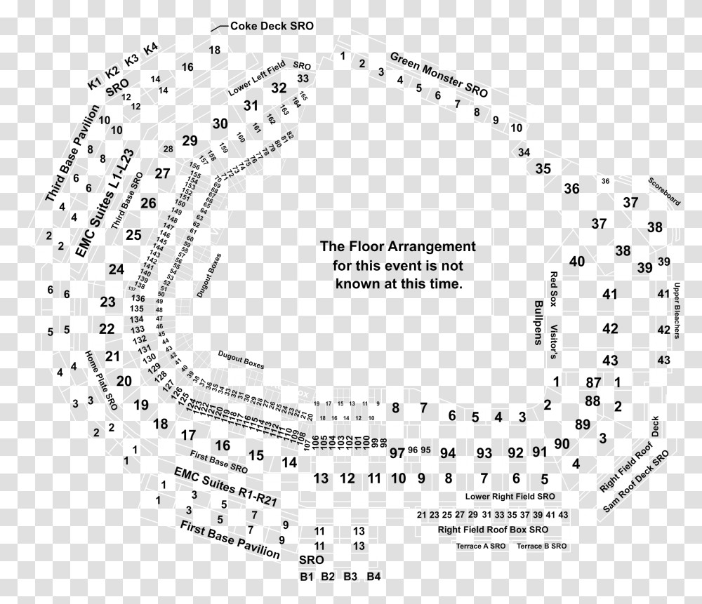 Fenway Park Loge Box Row Hh, Spider Web, Diagram, Soil Transparent Png