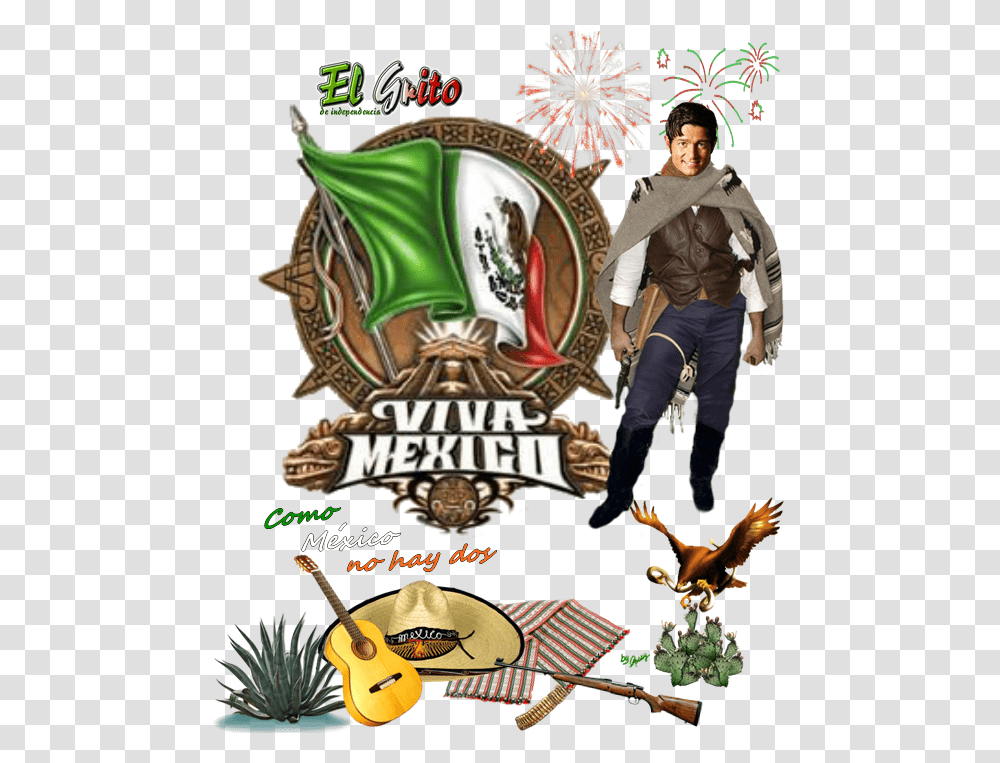 Fer Un Lindo Banner Stickers De Viva Mexico, Person, Guitar, Leisure Activities, Costume Transparent Png