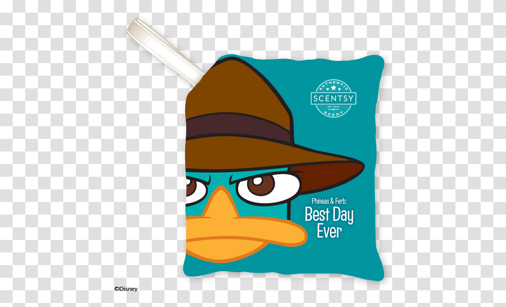 Ferb Best Day Ever Scentsy Scent Pak Phineas And Ferb Scentsy, Clothing, Apparel, Pillow, Cushion Transparent Png