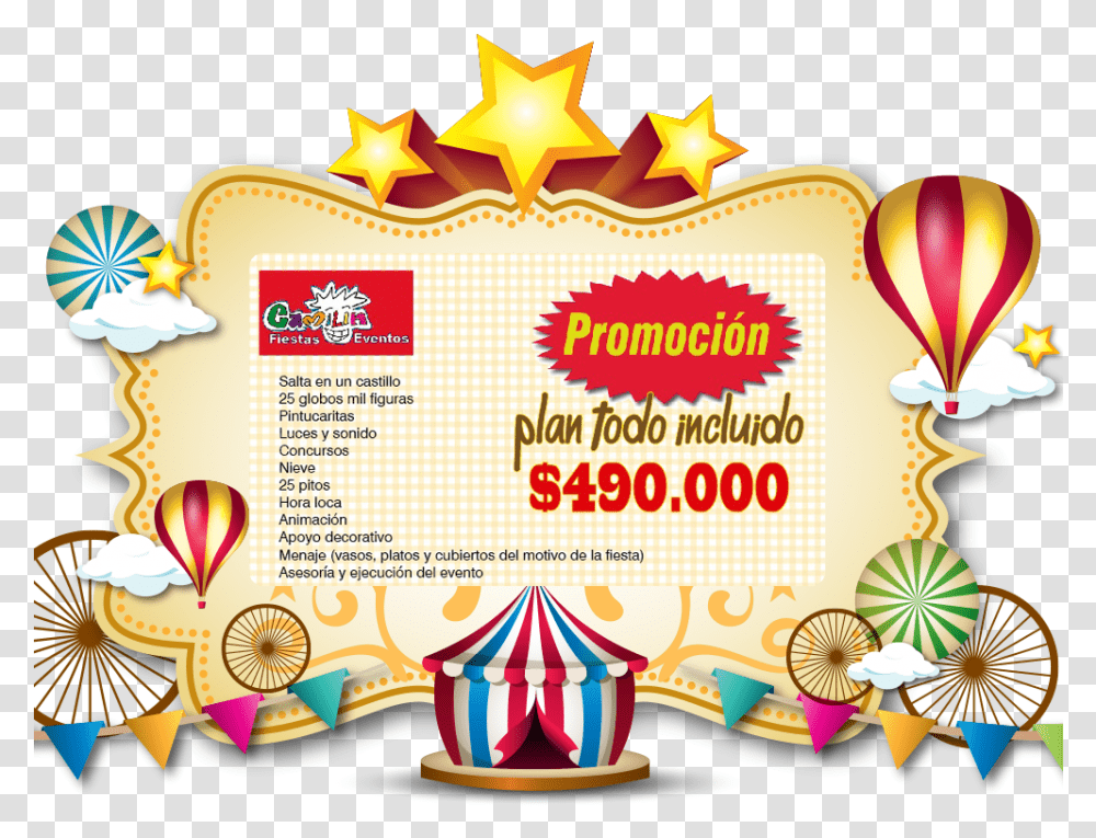 Feria Del Celular Telcel Clipart Download Fun Fair Invitation Card, Leisure Activities, Circus, Crowd Transparent Png