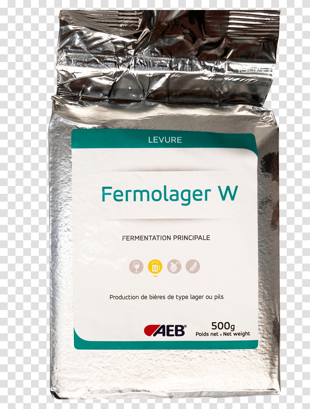 Fermolager W Dry Yeast Label, Plant, Flour, Powder, Food Transparent Png
