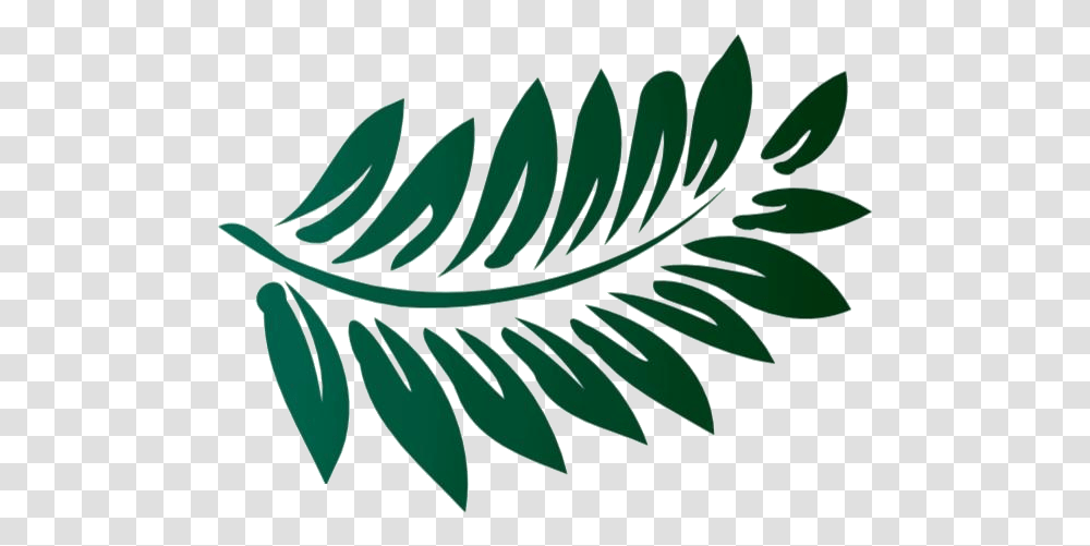 Fern Silhouette Background Tropical Leaf Clipart, Plant, Green Transparent Png