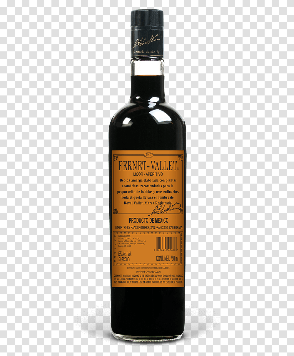 Fernet Vallet, Bottle, Beverage, Drink, Alcohol Transparent Png