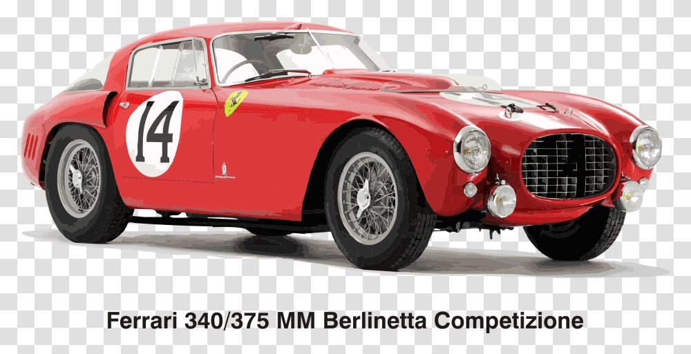 Ferrari Mm Berlinetta Competizione Year 1953 1953 Ferrari 340 Mm, Car, Vehicle, Transportation, Automobile Transparent Png