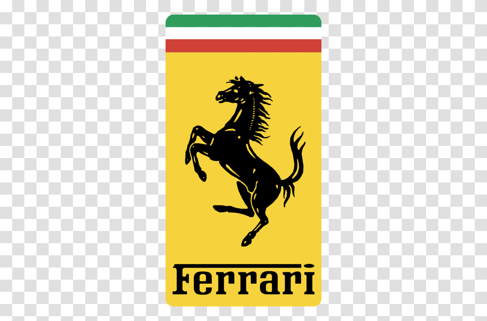 Ferrari Emblem Logo Vector, Horse, Mammal, Animal, Label Transparent Png