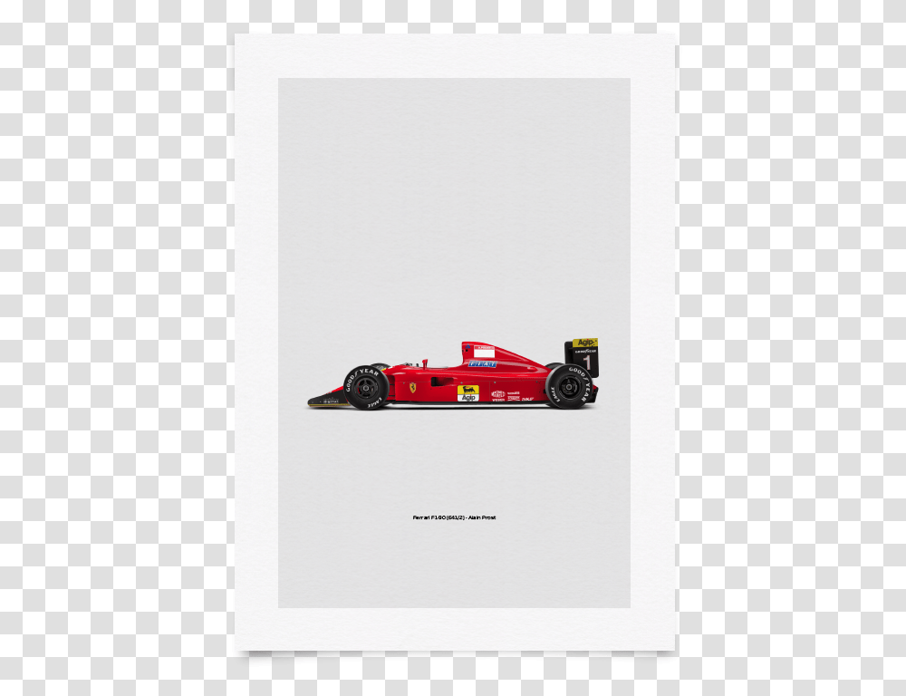 Ferrari F1 90 Poster Revolicius Formula One Car, Wheel, Machine, Vehicle, Transportation Transparent Png