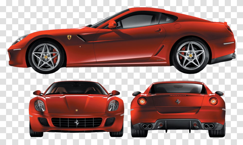 Ferrari Ferrari 599 Gtb Side, Car, Vehicle, Transportation, Tire Transparent Png