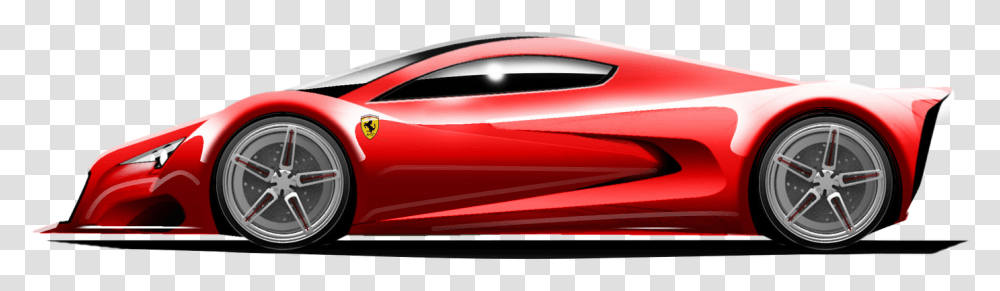 Ferrari Image Clipart Ferrari Side View, Car, Vehicle, Transportation, Wheel Transparent Png