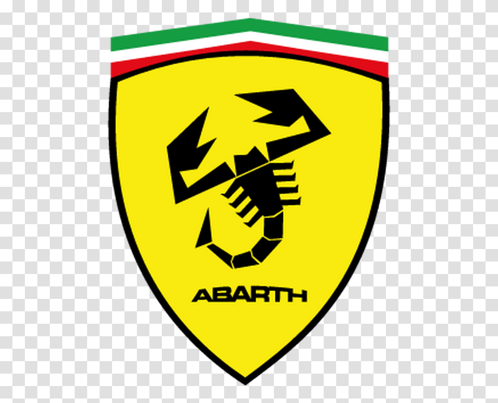 Ferrari Logo Abarth Name Sticker Abarth Scorpion, Armor, Symbol, Trademark, Shield Transparent Png