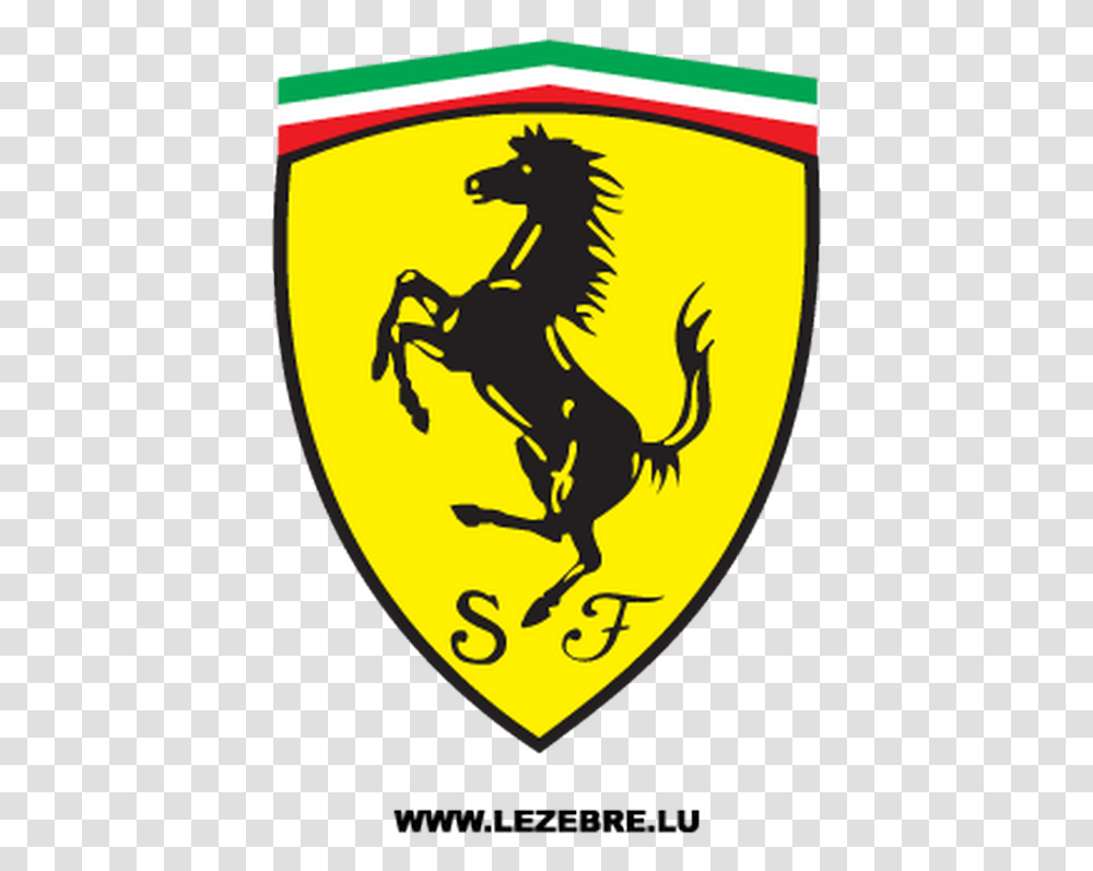 Ferrari Logo Car Brands With Horses, Poster, Advertisement, Armor, Shield Transparent Png