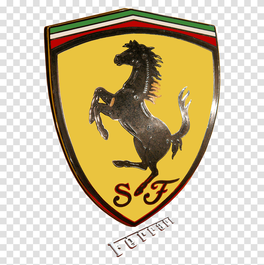 Ferrari Logo Ferrari Logo, Armor, Horse, Mammal, Animal Transparent Png