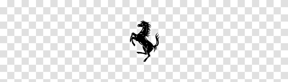Ferrari Logo Icon, Silhouette, Horse, Mammal, Animal Transparent Png