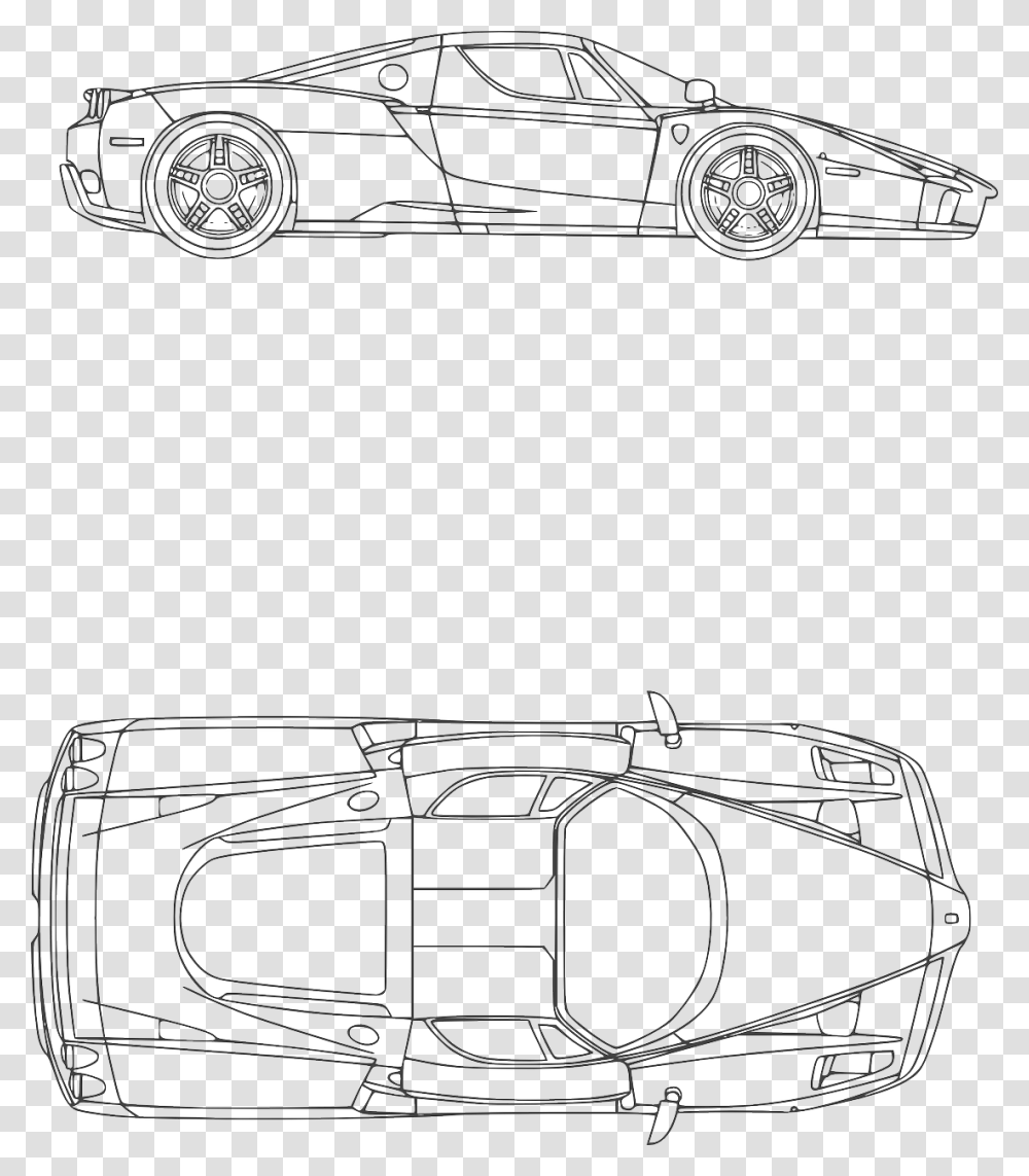 Ferrari Plan, Drawing, Sketch, Brass Section Transparent Png